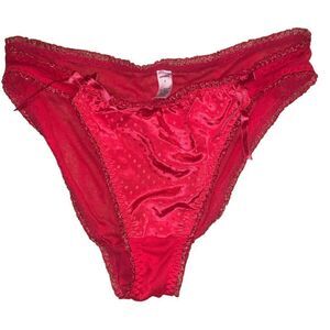 Vintage y2k 90s high rise bow bikini panties